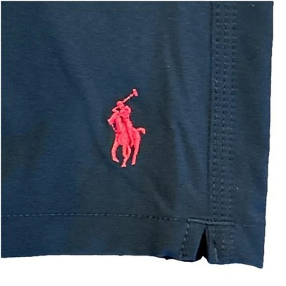 NWT Polo Ralph Lauren Men 4XB Kailua Board Shorts Swim Trunks Red Pony Black 9